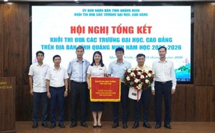 Trường Cao đẳng Công nghiệp và Xây dựng được suy tôn đề nghị tặng Cờ thi đua của UBND tỉnh Quảng Ninh, đảm nhiệm Khối trưởng Khối thi đua năm học 2026–2027
