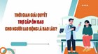 Thời gian giải quyết trợ cấp ốm đau cho người lao động là bao lâu?